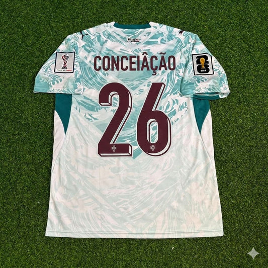 Portugal National Team World Cup 2026 Francisco Conceição Away White Football Soccer Kit Jersey