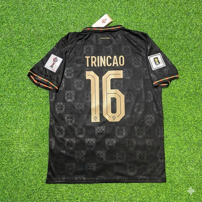 Portugal National Team World Cup 2026 Francisco Trincão Black Football Soccer Kit Jersey