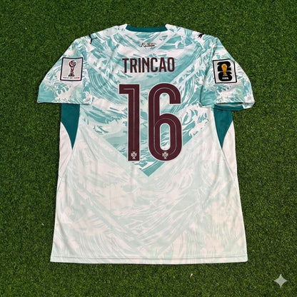 Portugal National Team World Cup 2026 Francisco Trincao Away White Football Soccer Kit Jersey