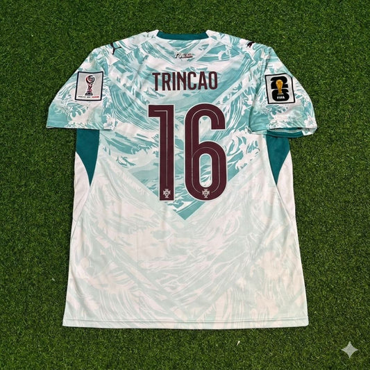 Portugal National Team World Cup 2026 Francisco Trincao Away White Football Soccer Kit Jersey