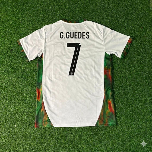 Portugal National Team World Cup 2026 Gonçalo Guedes White Football Soccer Kit Jersey