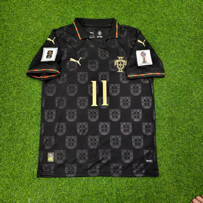 Portugal National Team World Cup 2026 João Félix Black Football Soccer Kit Jersey