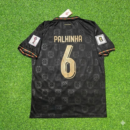 Portugal National Team World Cup 2026 João Palhinha Black Football Soccer Kit Jersey