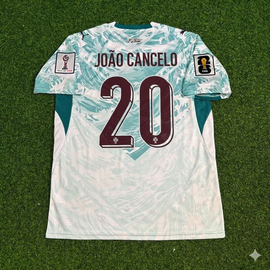 Portugal National Team World Cup 2026 Joao Cancelo Away White Football Soccer Kit Jersey