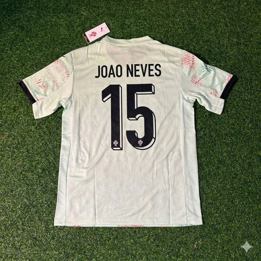 Portugal National Team World Cup 2026 Joao Neves Football Soccer Kit Jersey