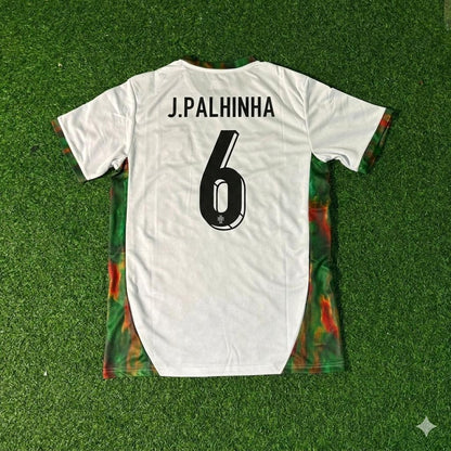 Portugal National Team World Cup 2026 Joao Palhinha White Football Soccer Kit Jersey