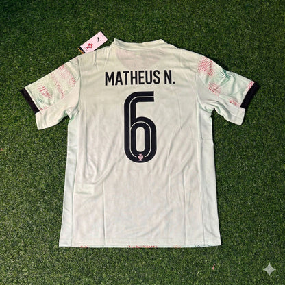 Portugal National Team World Cup 2026 Matheus Nunes Football Soccer Kit Jersey