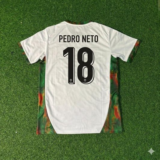 Portugal National Team World Cup 2026 Pedro Neto White Football Soccer Kit Jersey
