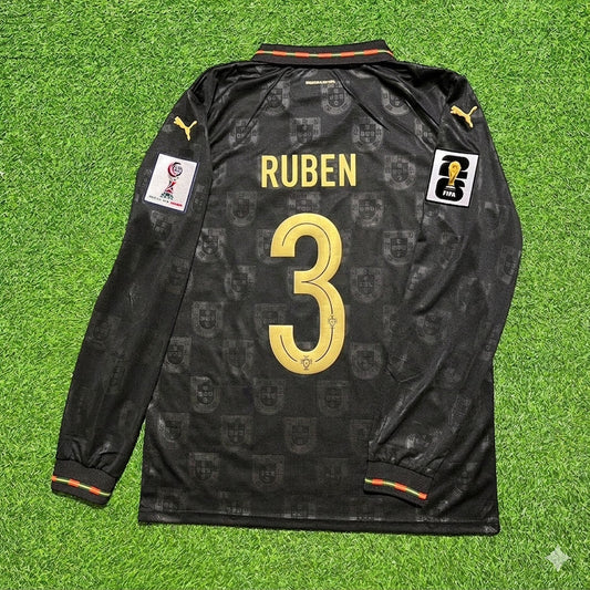 Portugal National Team World Cup 2026 Ruben Dias Long Sleeve Home Football Soccer Kit Jersey