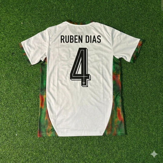 Portugal National Team World Cup 2026 Ruben Dias White Football Soccer Kit Jersey