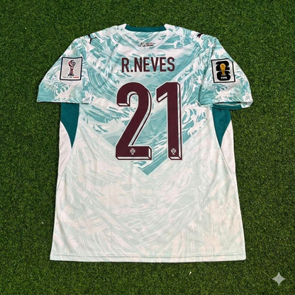 Portugal National Team World Cup 2026 Ruben Neves Away White Football Soccer Kit Jersey
