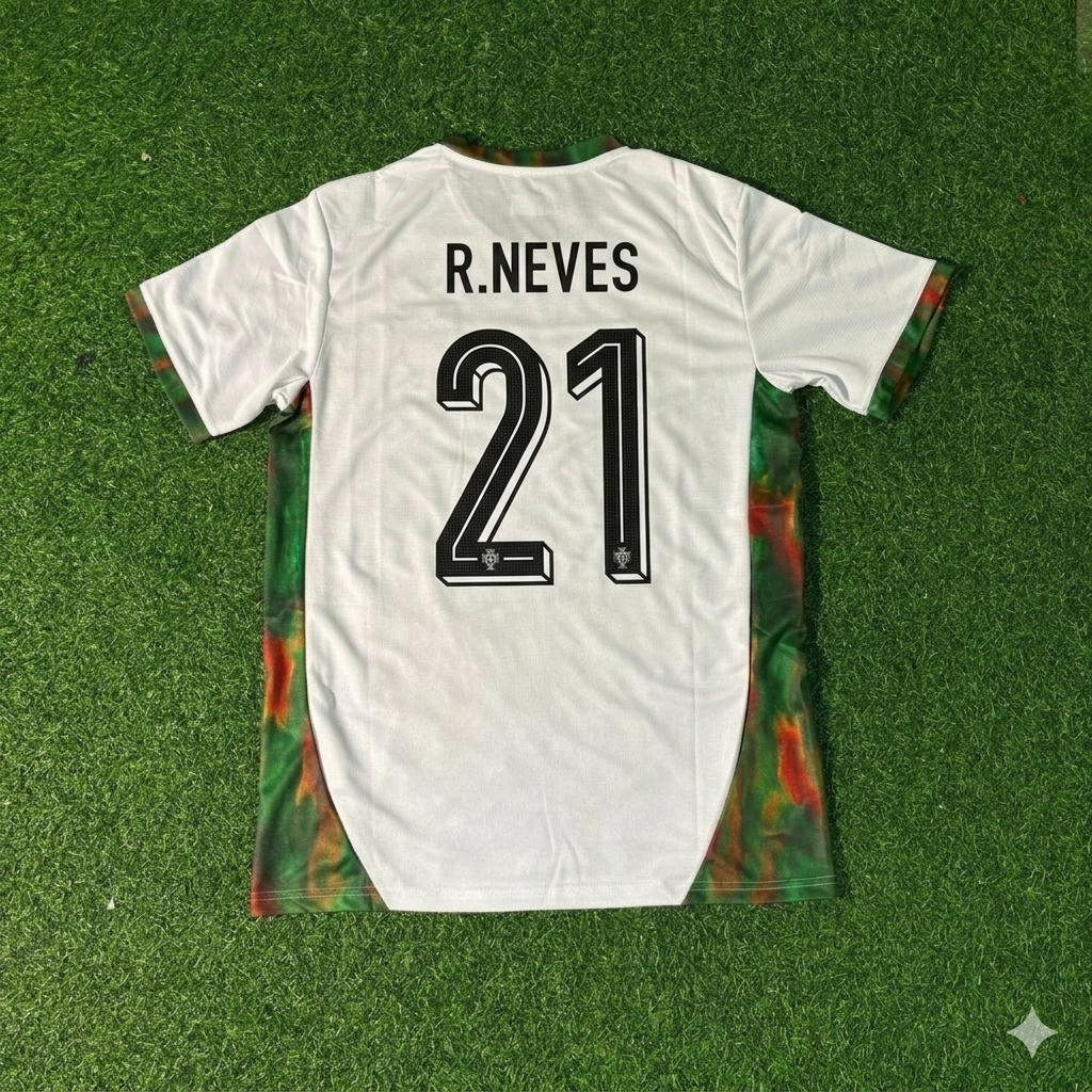 Portugal National Team World Cup 2026 Ruben Neves White Football Soccer Kit Jersey
