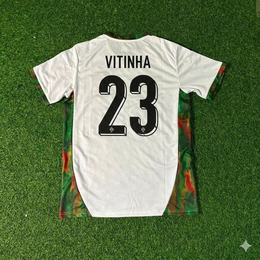 Portugal National Team World Cup 2026 Vitinha White Football Soccer Kit Jersey
