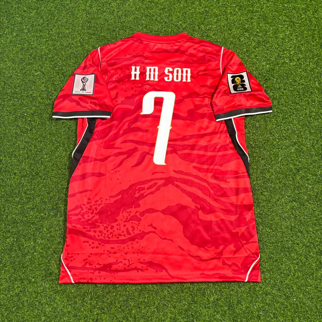 South Korea National Team World Cup 2026 Heung-Min Son Red Football Soccer Kit Jersey