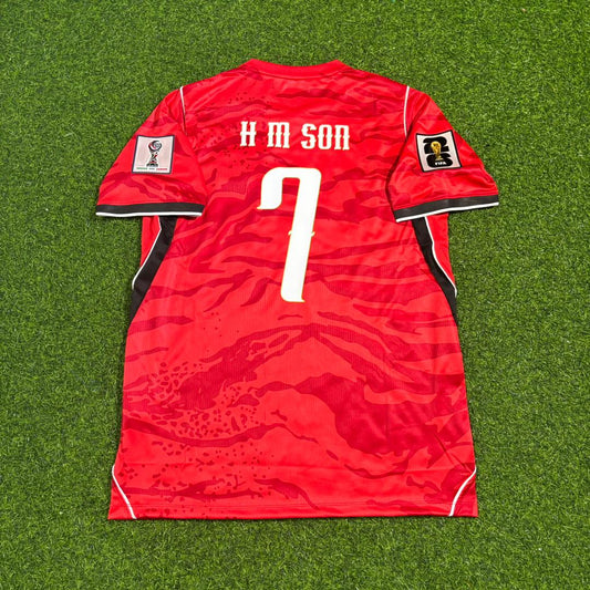 South Korea National Team World Cup 2026 Heung-Min Son Red Football Soccer Kit Jersey