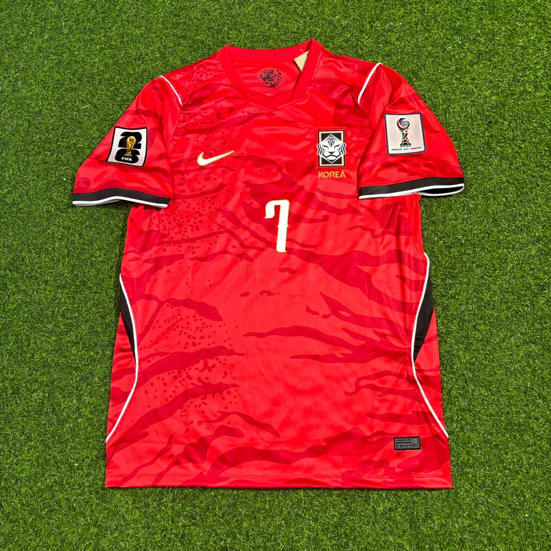 South Korea National Team World Cup 2026 Heung-Min Son Red Football Soccer Kit Jersey