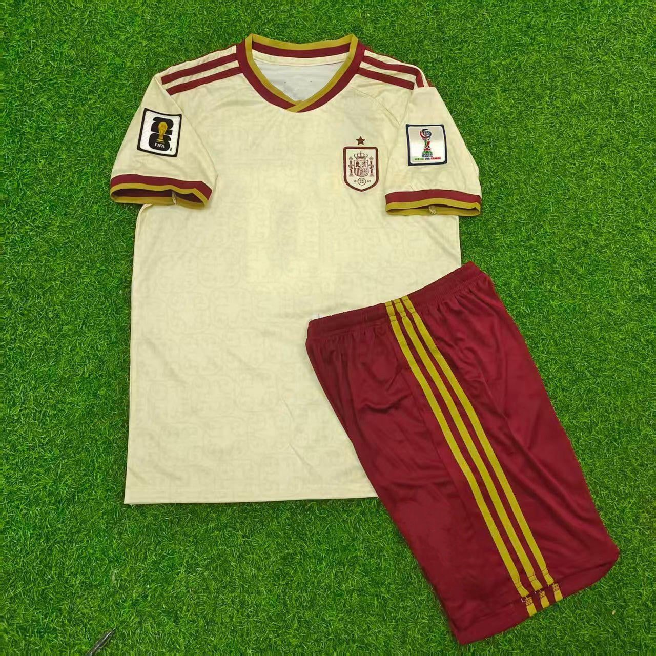 Spain National Team World Cup 2026 Children Away Football Soccer Kit Jersey