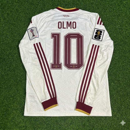 Spain National Team World Cup 2026 Dani Olmo Long Sleeve Away Football Soccer Kit Jersey