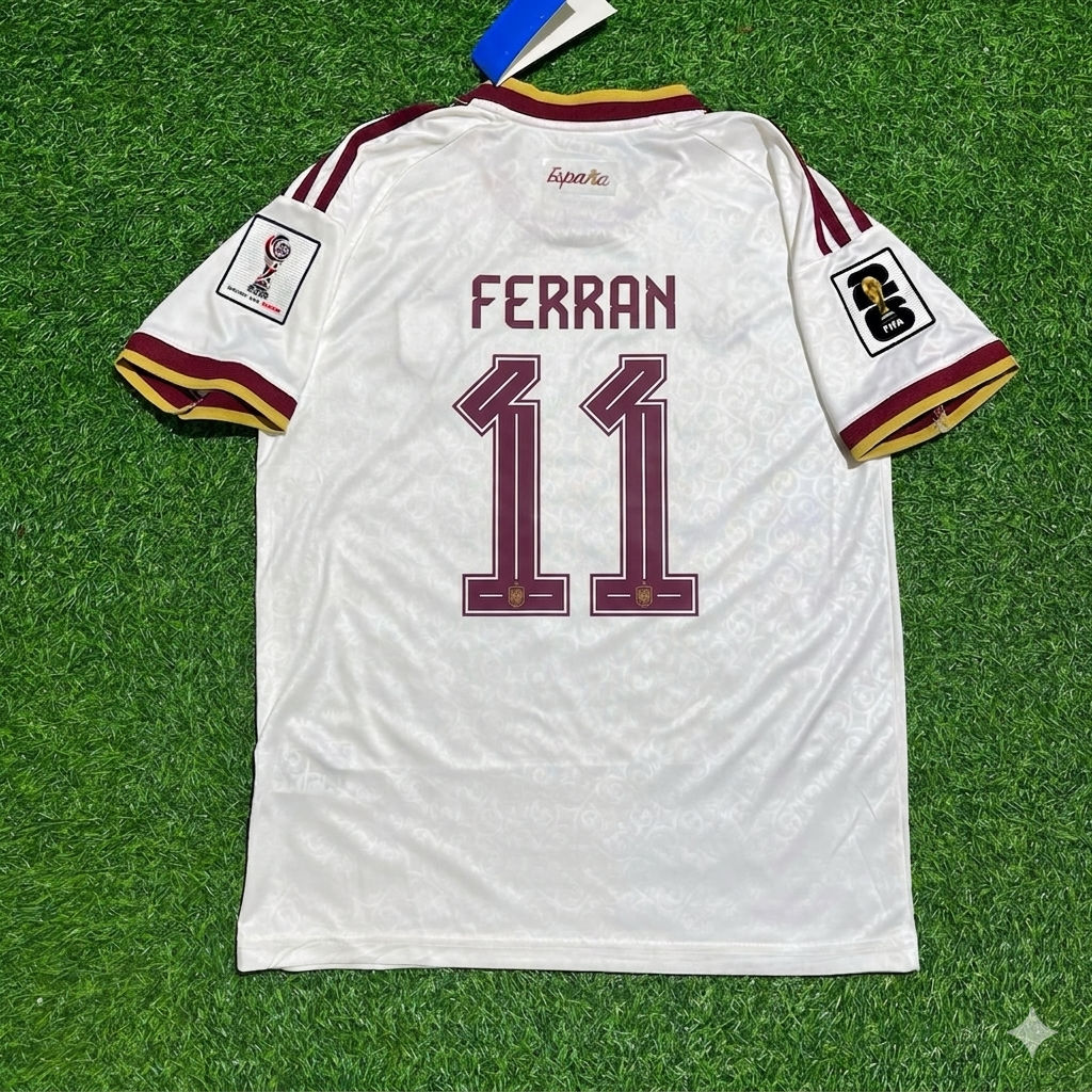 Spain National Team World Cup 2026 Ferrán Torres Away Football Soccer Kit Jersey