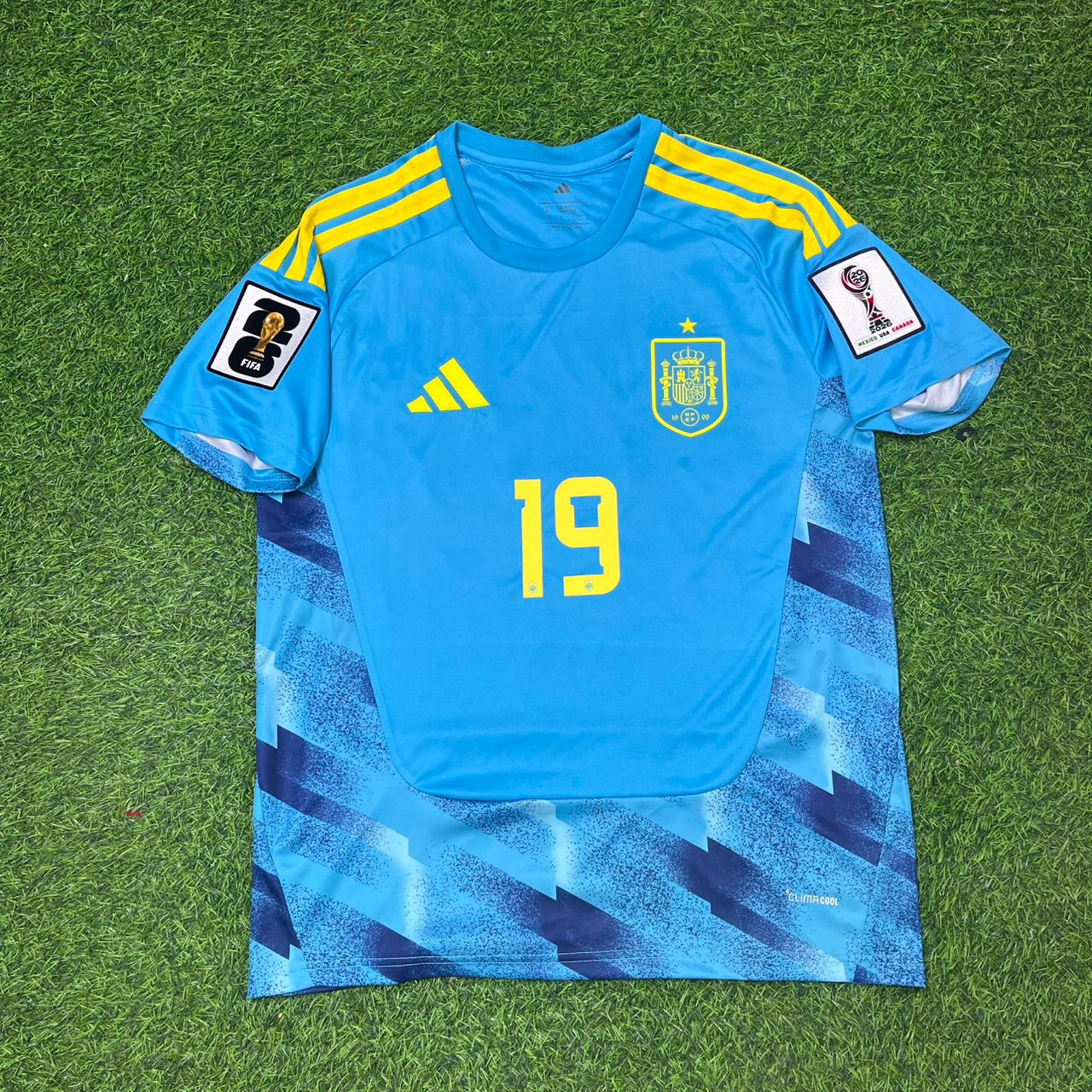 Spain National Team World Cup 2026 Lamine Yamal Blue Football Soccer Kit Jersey