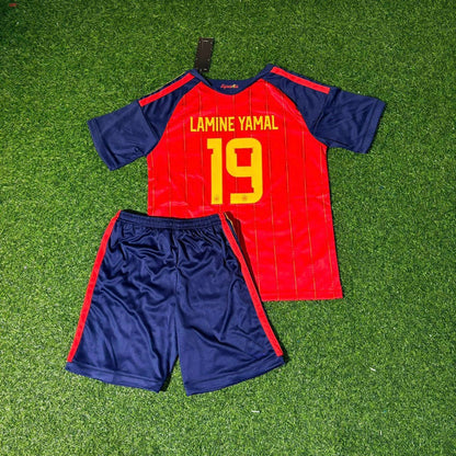 Spain National Team World Cup 2026 Lamine Yamal Children Football Soccer Kit Jersey
