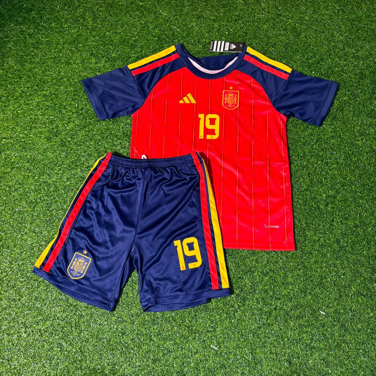 Spain National Team World Cup 2026 Lamine Yamal Children Football Soccer Kit Jersey