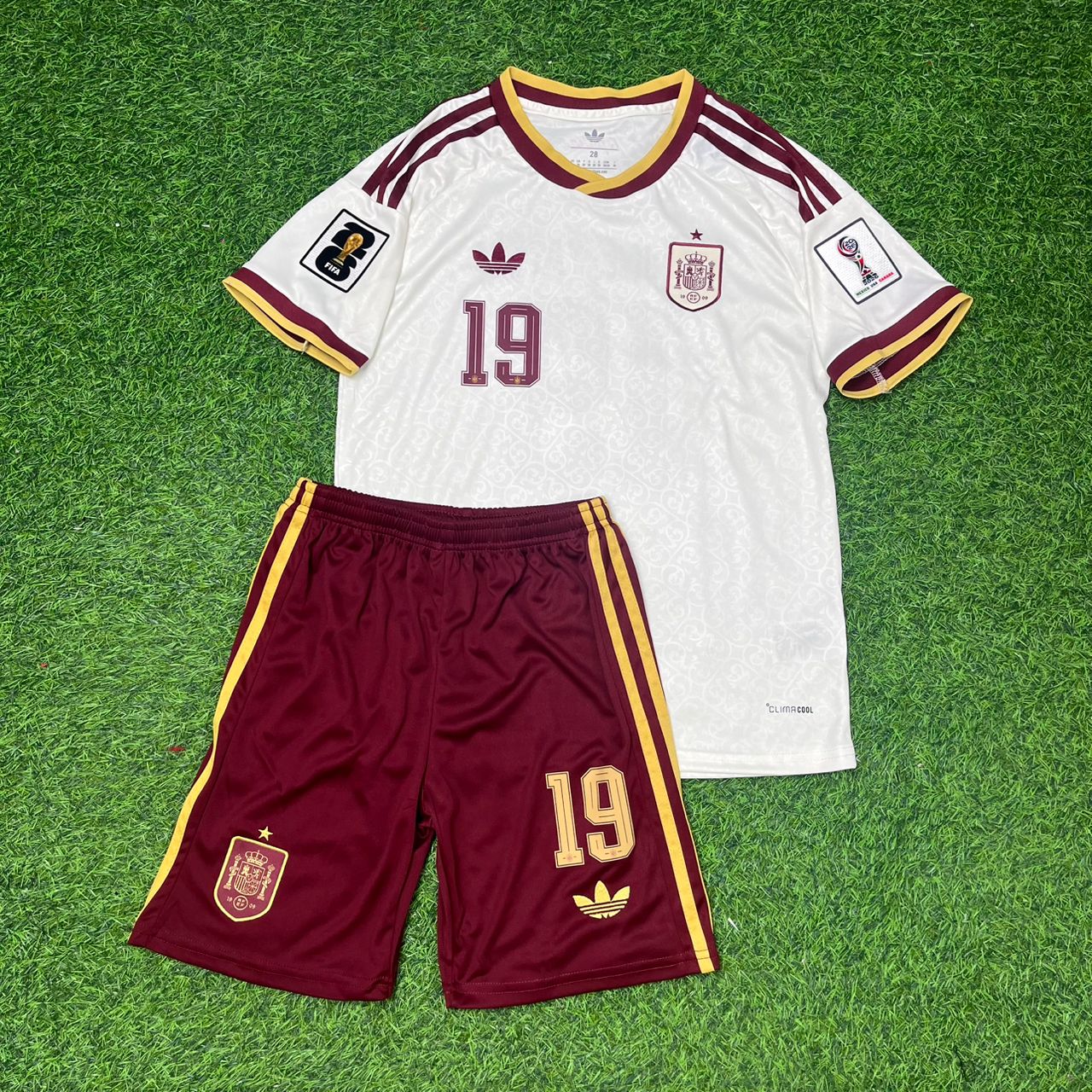 Spain National Team World Cup 2026 Lamine Yamal Children Football Soccer Kit Jersey