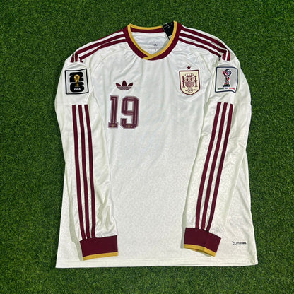 Spain National Team World Cup 2026 Lamine Yamal Long Sleeve Away Football Soccer Kit Jersey