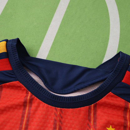 Spain National Team World Cup 2026 Long Sleeve Home Football Soccer Kit Jersey