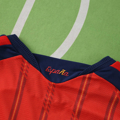 Spain National Team World Cup 2026 Long Sleeve Home Football Soccer Kit Jersey