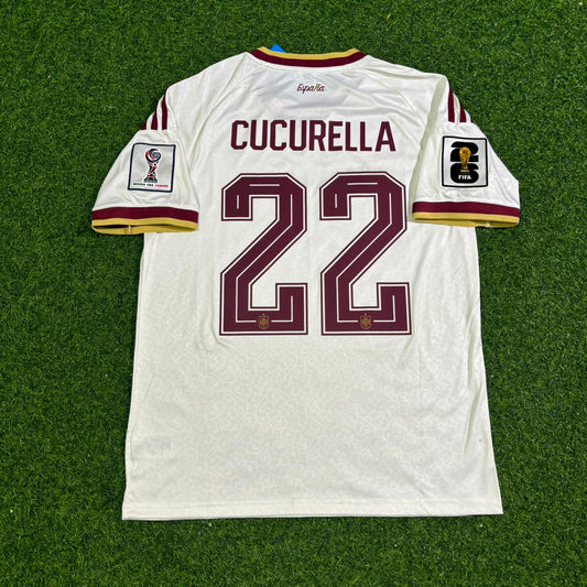 Spain National Team World Cup 2026 Marc Cucurella Football Soccer Kit Jersey