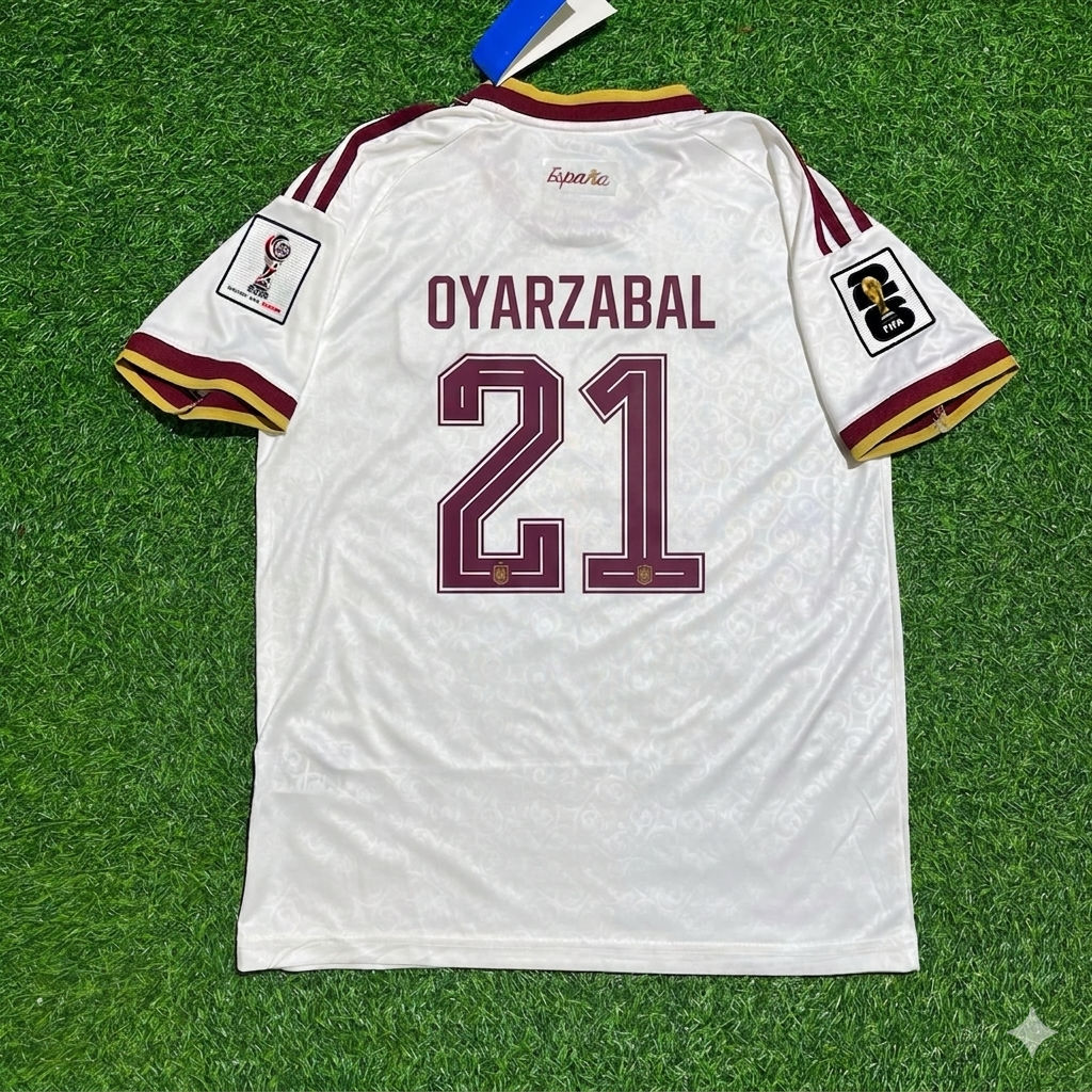 Spain National Team World Cup 2026 Mikel Oyarzabal Away Football Soccer Kit Jersey