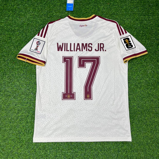 Spain National Team World Cup 2026 Nico Williams Away Football Soccer Kit Jersey