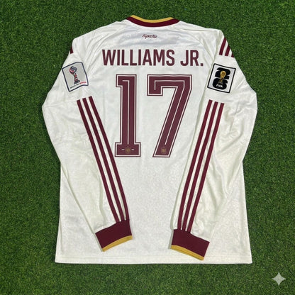 Spain National Team World Cup 2026 Nico Williams Jr. Long Sleeve Away Football Soccer Kit Jersey