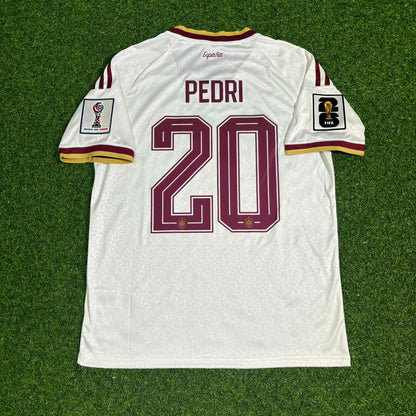 Spain National Team World Cup 2026 Pedri Away Football Soccer Kit Jersey