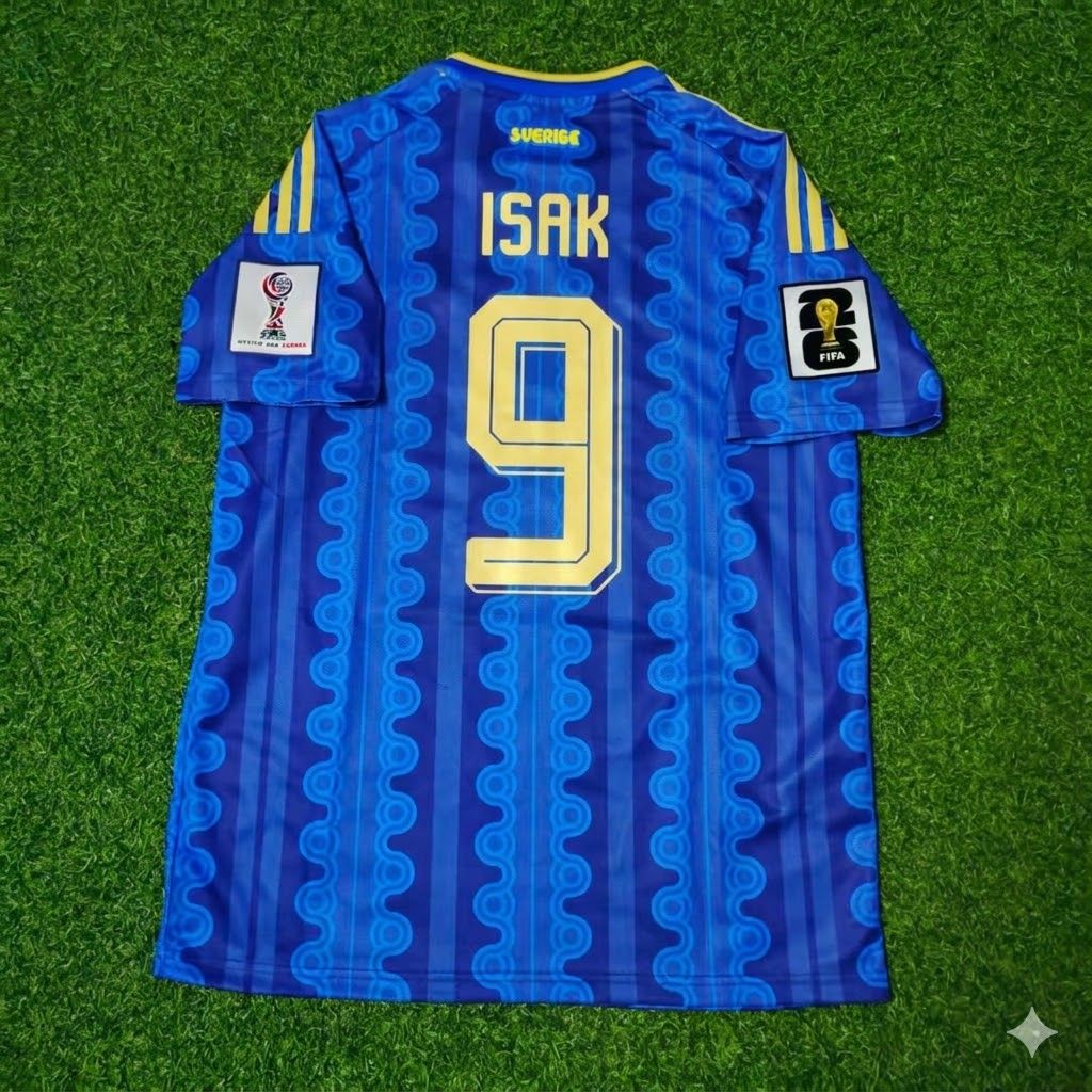Sweden National Team World Cup 2026 Alexander Isak Football Soccer Kit Jersey