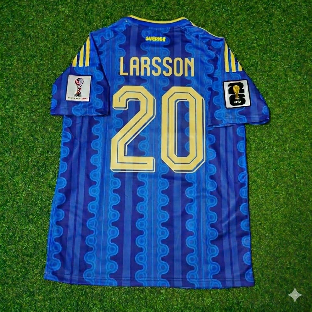 Sweden National Team World Cup 2026 Hugo Larsson Football Soccer Kit Jersey