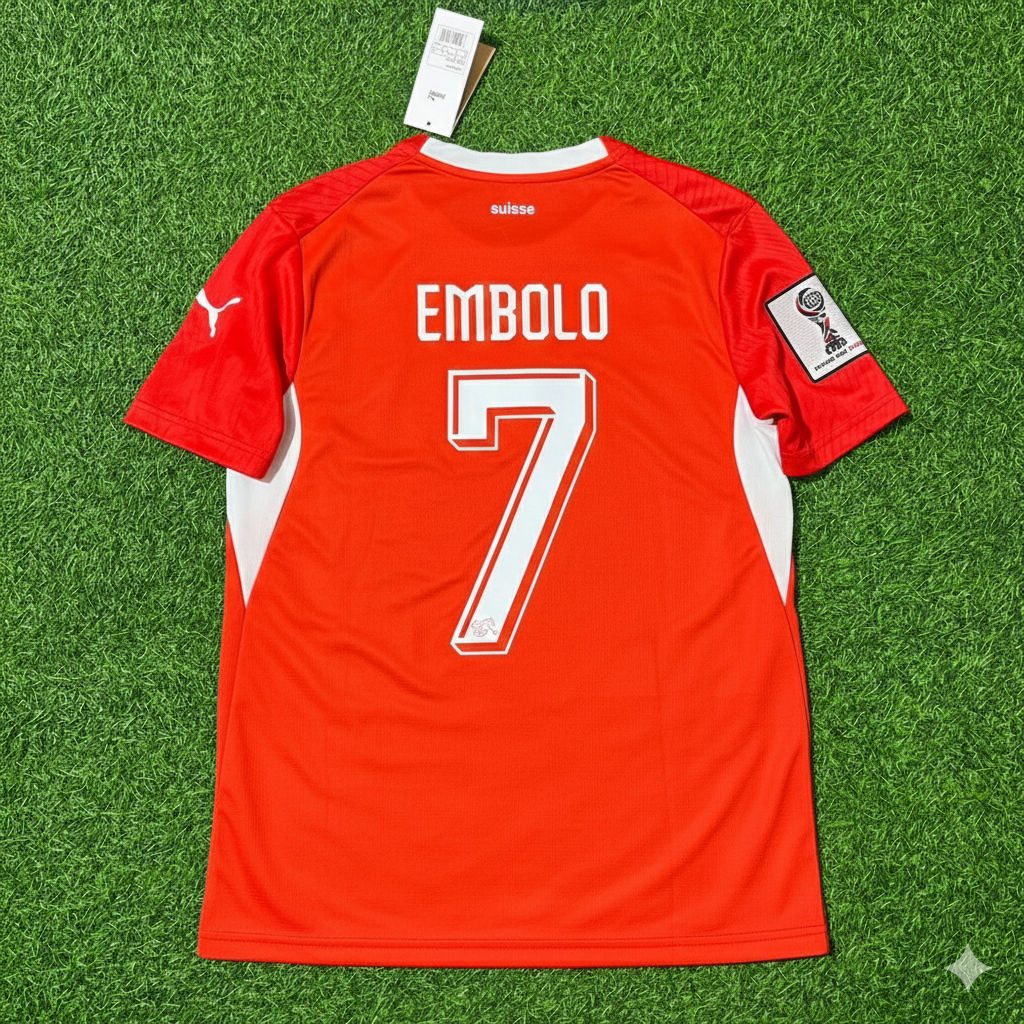 Switzerland National Team World Cup 2026 Breel Embolo Football Soccer Kit Jersey