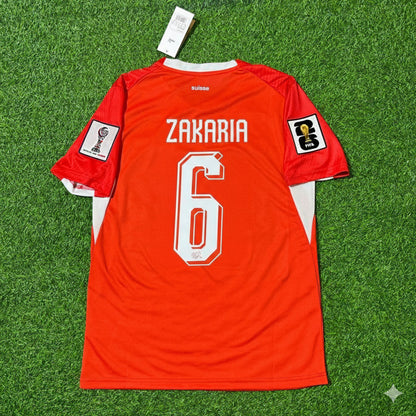 Switzerland National Team World Cup 2026 Denis Zakaria Football Soccer Kit Jersey