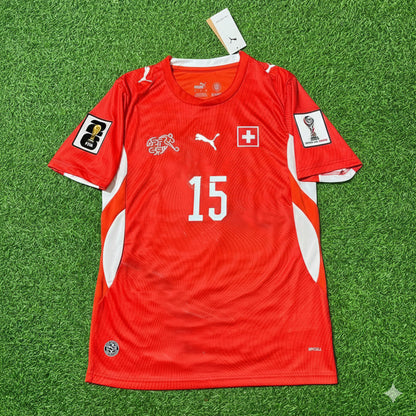 Switzerland National Team World Cup 2026 Djibril Sow Football Soccer Kit Jersey