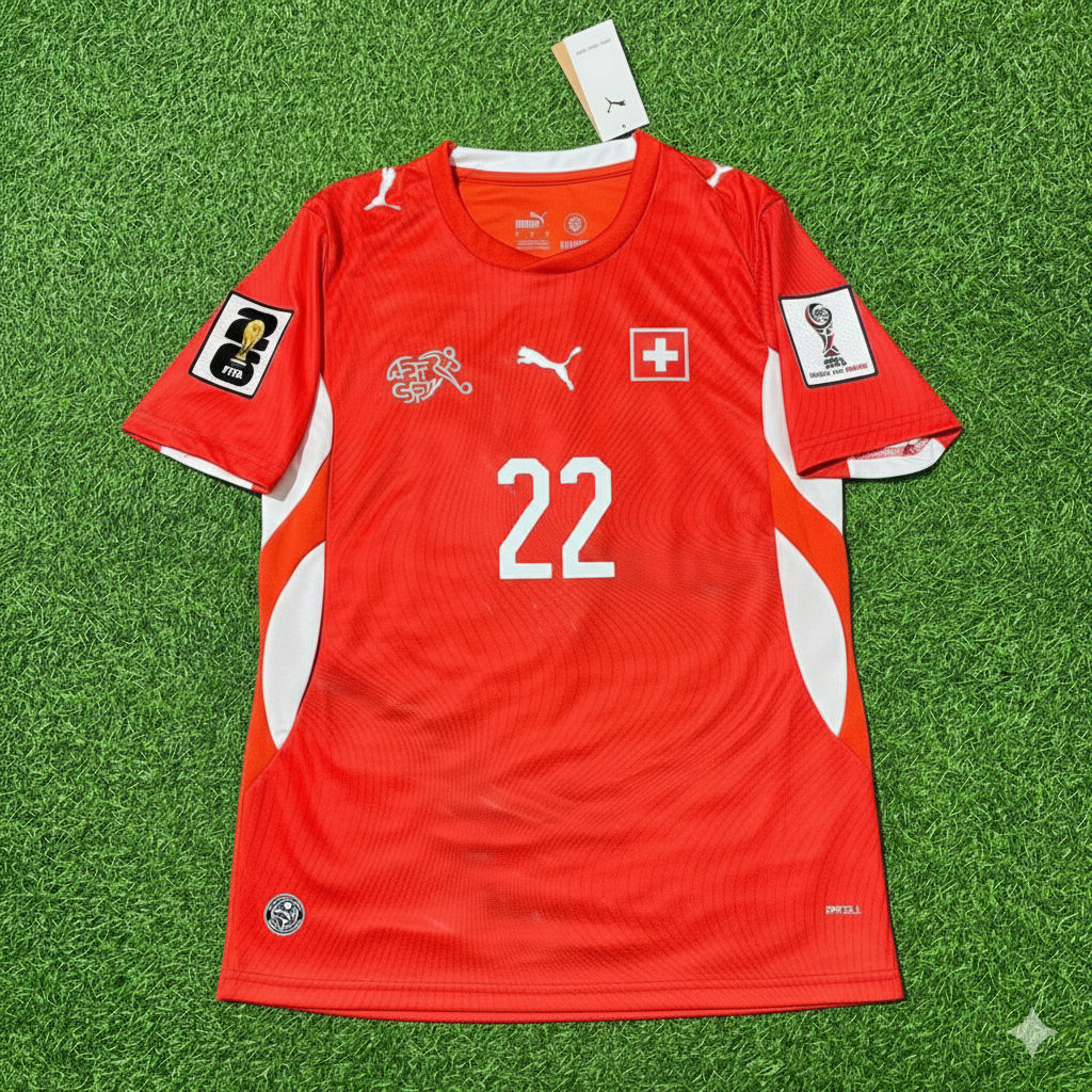 Switzerland National Team World Cup 2026 Fabian Rieder Football Soccer Kit Jersey