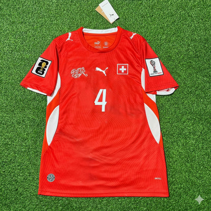 Switzerland National Team World Cup 2026 Nico Elvedi Football Soccer Kit Jersey
