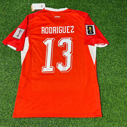 Switzerland National Team World Cup 2026 Ricardo Rodriguez Football Soccer Kit Jersey