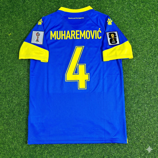 Tarik Muharemović Bosnia and Herzegovina 2026 World Cup Home Football Soccer Kit Jersey