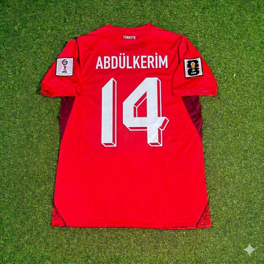Turkey National Team World Cup 2026 Abdülkerim Bardakçı Home Red Football Soccer Kit Jersey