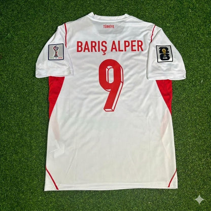 Turkey National Team World Cup 2026 Barış Alper Yılmaz Away White Football Soccer Kit Jersey