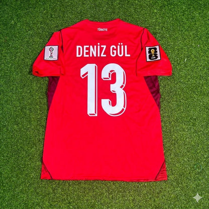 Turkey National Team World Cup 2026 Deniz Gül Home Red Football Soccer Kit Jersey