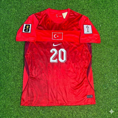 Turkey National Team World Cup 2026 Ferdi Kadıoğlu Home Red Football Soccer Kit Jersey