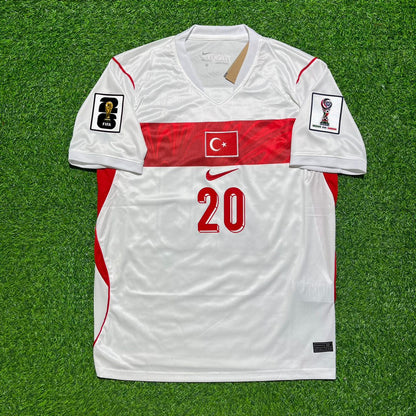 Turkey National Team World Cup 2026 Ferdi Kadioglu Away White Football Soccer Kit Jersey
