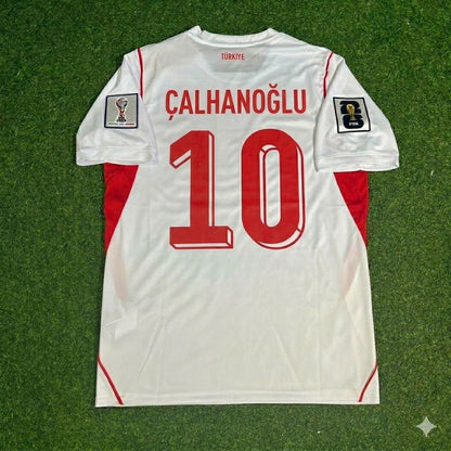 Turkey National Team World Cup 2026 Hakan Çalhanoğlu Away White Football Soccer Kit Jersey